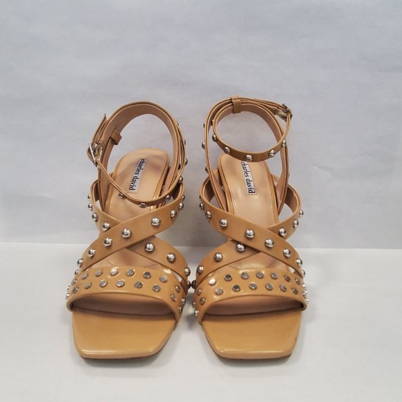 Charles David Shoes - Charles by Charles David Beige Studded Sandals